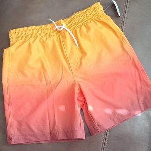 NWT Ombre Orange & Red Boy's Swim Trunks/Shorts in Size XL (14-16)